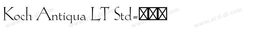 Koch Antiqua LT Std字体转换